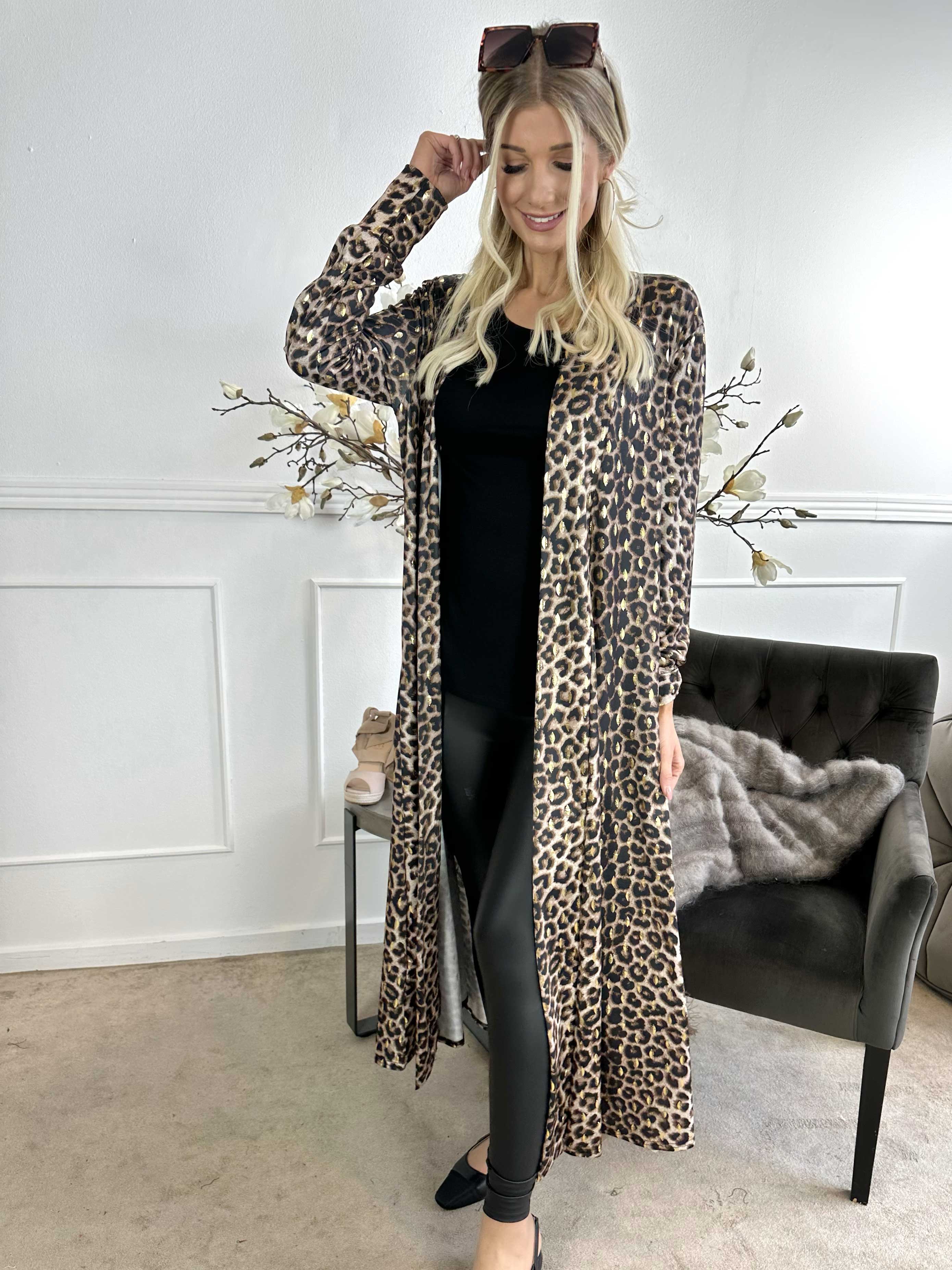 Mikkala Animal - Elastisk cardigan med print